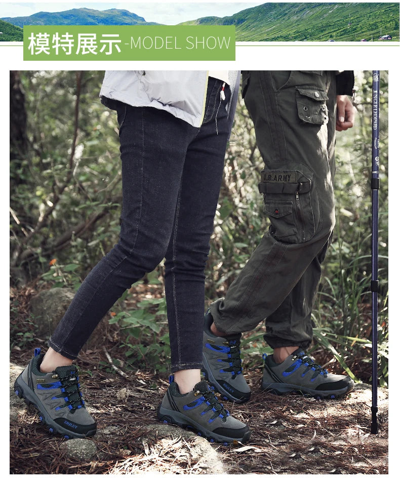 2025 Men & Women Outdoor Hiking Shoes Non Slip Sneakers Suede Walking Footwear Summer Rubber Fall Proper Trail Running Shoes 13