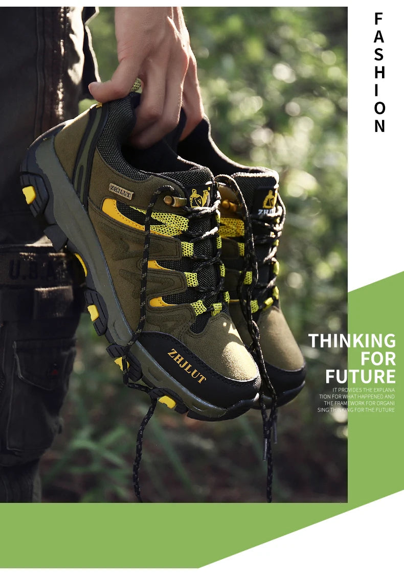 2025 Men & Women Outdoor Hiking Shoes Non Slip Sneakers Suede Walking Footwear Summer Rubber Fall Proper Trail Running Shoes 13