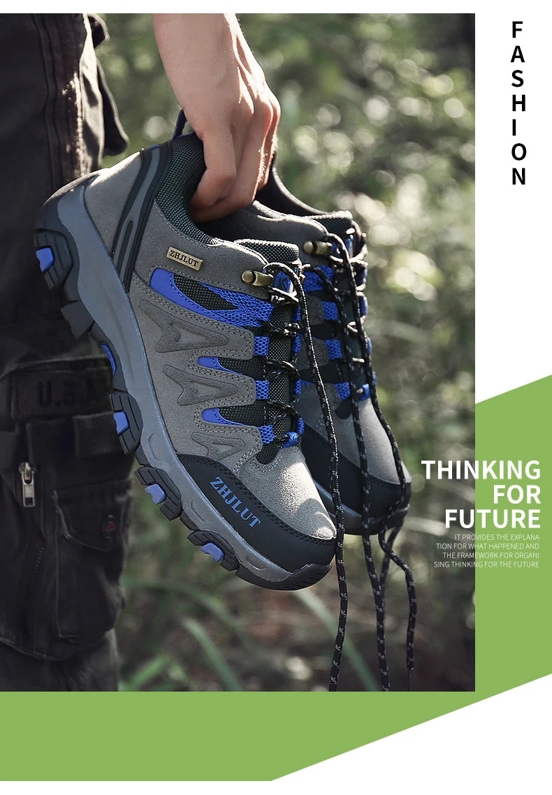 2025 Men & Women Outdoor Hiking Shoes Non Slip Sneakers Suede Walking Footwear Summer Rubber Fall Proper Trail Running Shoes 13