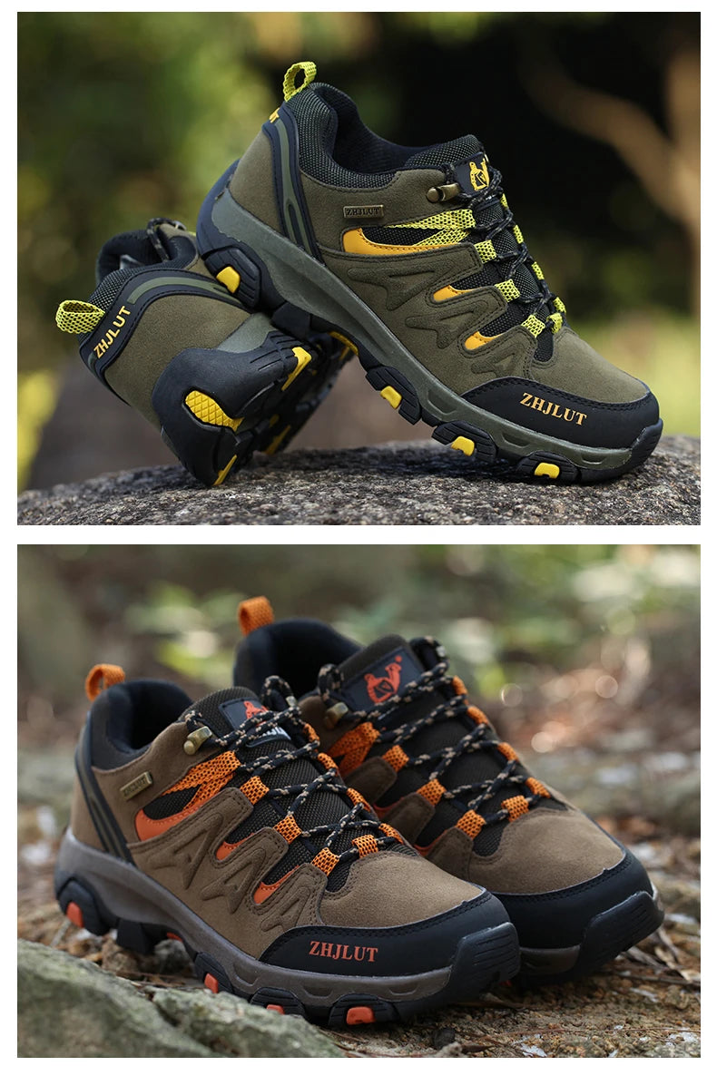 2025 Men & Women Outdoor Hiking Shoes Non Slip Sneakers Suede Walking Footwear Summer Rubber Fall Proper Trail Running Shoes 13