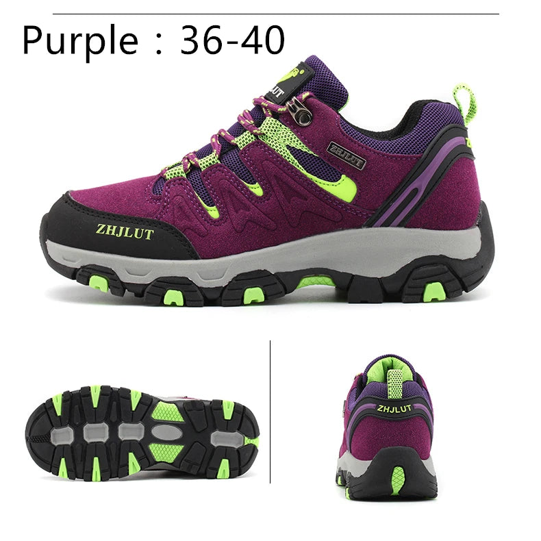 2025 Men & Women Outdoor Hiking Shoes Non Slip Sneakers Suede Walking Footwear Summer Rubber Fall Proper Trail Running Shoes 13