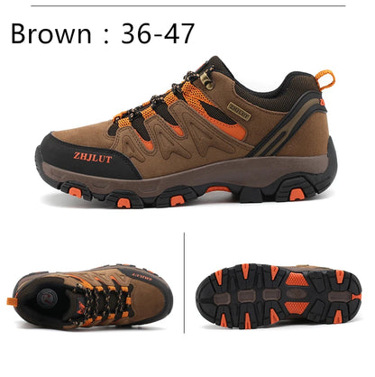 2025 Men & Women Outdoor Hiking Shoes Non Slip Sneakers Suede Walking Footwear Summer Rubber Fall Proper Trail Running Shoes 13