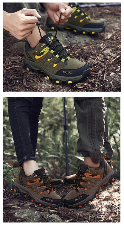 2025 Men & Women Outdoor Hiking Shoes Non Slip Sneakers Suede Walking Footwear Summer Rubber Fall Proper Trail Running Shoes 13