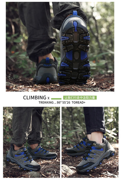 2025 Men & Women Outdoor Hiking Shoes Non Slip Sneakers Suede Walking Footwear Summer Rubber Fall Proper Trail Running Shoes 13