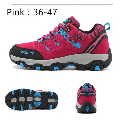 2025 Men & Women Outdoor Hiking Shoes Non Slip Sneakers Suede Walking Footwear Summer Rubber Fall Proper Trail Running Shoes 13
