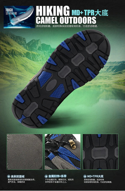 2025 Men & Women Outdoor Hiking Shoes Non Slip Sneakers Suede Walking Footwear Summer Rubber Fall Proper Trail Running Shoes 13