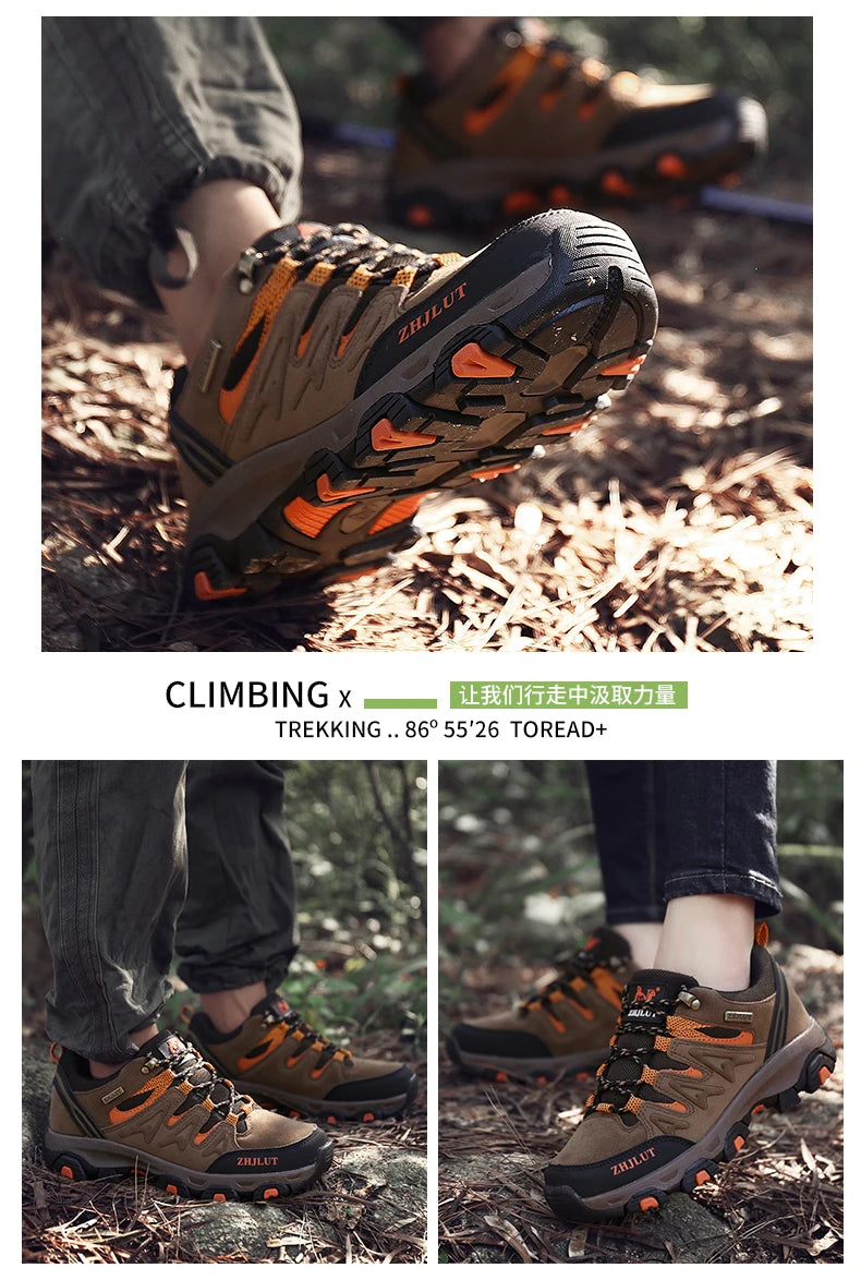 2025 Men & Women Outdoor Hiking Shoes Non Slip Sneakers Suede Walking Footwear Summer Rubber Fall Proper Trail Running Shoes 13