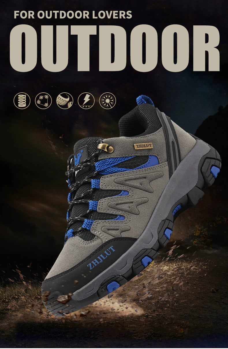 2025 Men & Women Outdoor Hiking Shoes Non Slip Sneakers Suede Walking Footwear Summer Rubber Fall Proper Trail Running Shoes 13