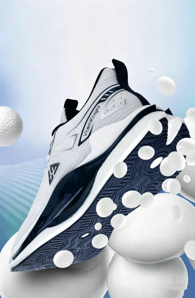 Breathable Athletic Sneakers Lightweight Cushioned Running Shoes Flexible Soft Sole Anti Slip Sports Trainers Popcorn Shock