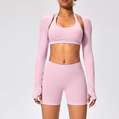 Workout Jacket Premium Activewear Top Yoga Bolero Shrug Long Sleeve Cardigan Naked Feeling  Women Sheer Summer Open