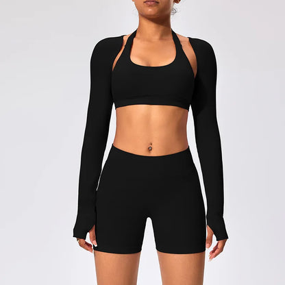 Workout Jacket Premium Activewear Top Yoga Bolero Shrug Long Sleeve Cardigan Naked Feeling  Women Sheer Summer Open