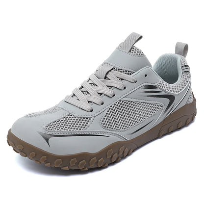 Unisex Wide Width Hiking Shoes Breathable Mesh Outdoor Trekking Sneakers Anti Slip Rubber Sole Walking Trainers Summer Autumn