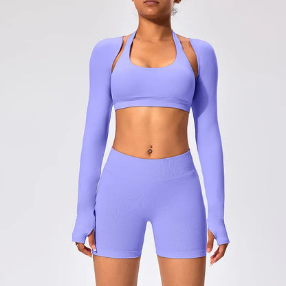 Workout Jacket Premium Activewear Top Yoga Bolero Shrug Long Sleeve Cardigan Naked Feeling  Women Sheer Summer Open