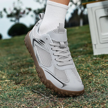 Unisex Wide Width Hiking Shoes Breathable Mesh Outdoor Trekking Sneakers Anti Slip Rubber Sole Walking Trainers Summer Autumn