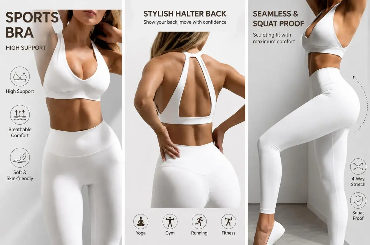 Quick Dry Yoga Crop Top C-B Cross Back Sports Bra Naked Gym Running Workout Padded Deep V Halter Backless  Women Athletic Top
