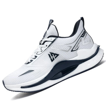 Breathable Athletic Sneakers Lightweight Cushioned Running Shoes Flexible Soft Sole Anti Slip Sports Trainers Popcorn Shock