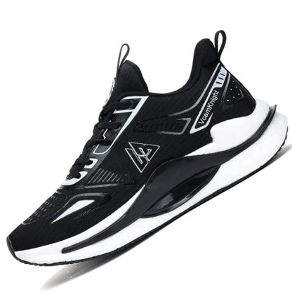Breathable Athletic Sneakers Lightweight Cushioned Running Shoes Flexible Soft Sole Anti Slip Sports Trainers Popcorn Shock
